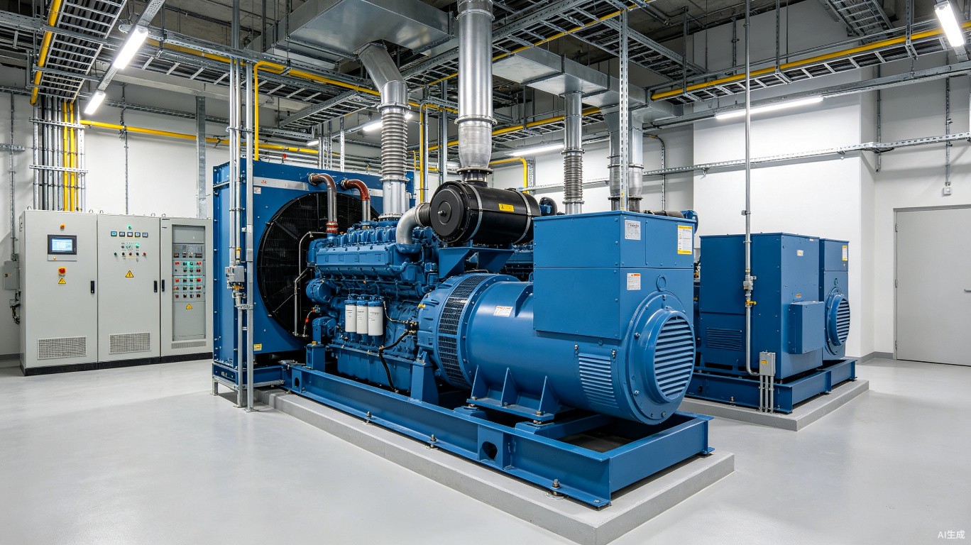 Indonesia Jakarta data center backup generator installation - 2x1000kVA container generators with N+1 parallel system